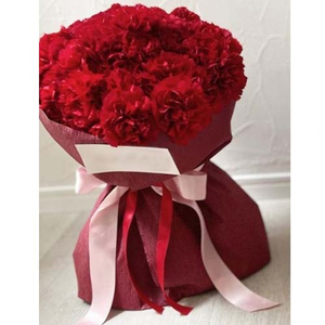 Flowers to Tokyo – 12 Red Carnations Bouquet