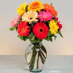 Flowers To Tokyo – 10 Mix Gerberas Bouquet