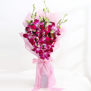 Flower Delivery Japan Tokyo – 10 Purple Orchids Bouquet