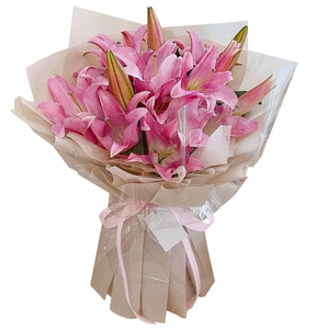 Flowers To Tokyo | Beautiful Pink Lilies Bouquet