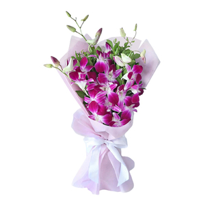 Japan Flower Delivery Tokyo – Purple Orchids Bouquet