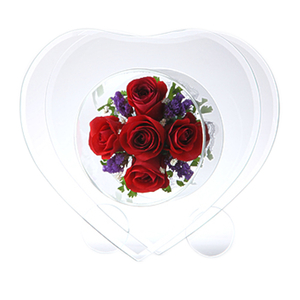 Tokyo Flower Delivery – Red Fairy Heart in Glass