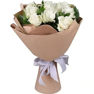 Best Flower Delivery Tokyo - 12 White Roses Bouquet