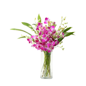 Flower Delivery Tokyo | Purple Orchids Vase