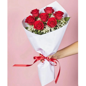 Flower Delivery Japan Tokyo – Seven Red Color Roses Bouquet