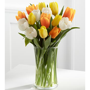 Flower Delivery Tokyo – 12 Graceful Mix Tulips in Vase