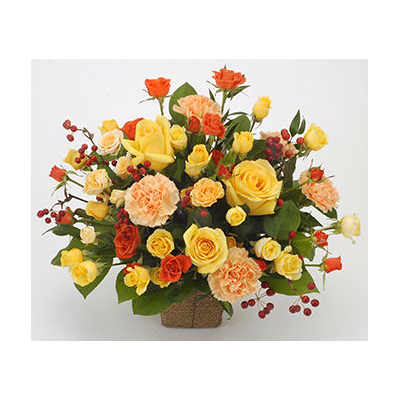Roses & Carnations Arrangement - Online Flower Delivery Japan