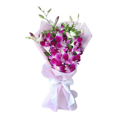 Japan Flower Delivery Tokyo – Purple Orchids Bouquet