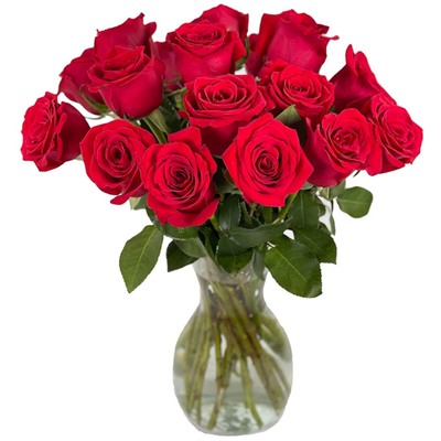 Flower Delivery Japan Tokyo | 12 Red Roses in Vase