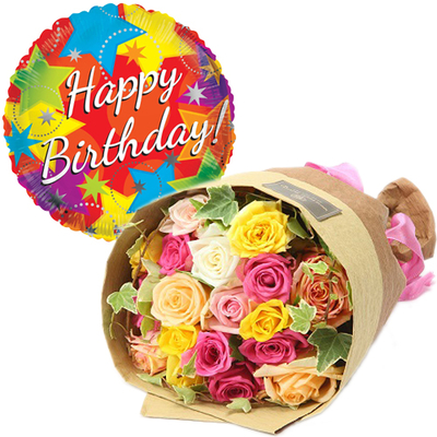 Japan Flower Shop Delivery – Roses with Balloon