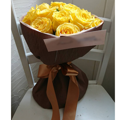 Flowers Online Japan | 12 Yellow Roses Bouquet