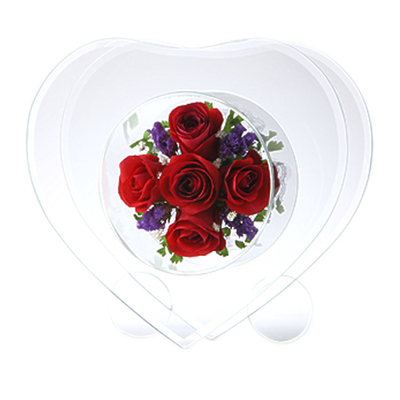 Tokyo Flower Delivery – Red Fairy Heart in Glass