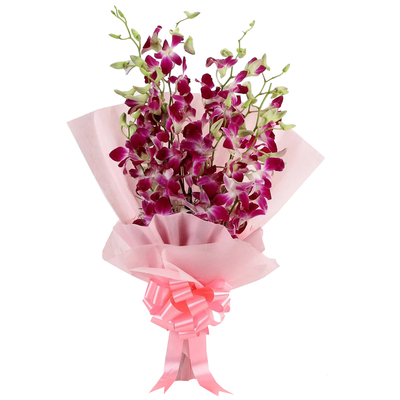 Flower Delivery In Japan Tokyo – Purple Orchids Bouquet